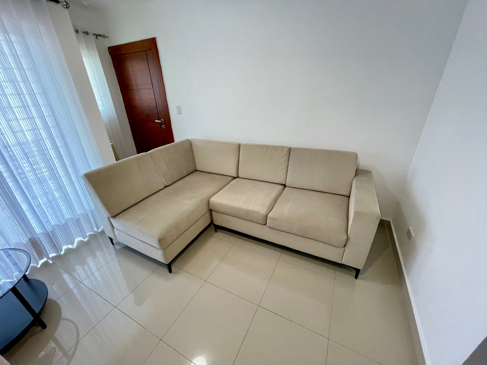 muebles y colchones - Sofá en forma de L  1
