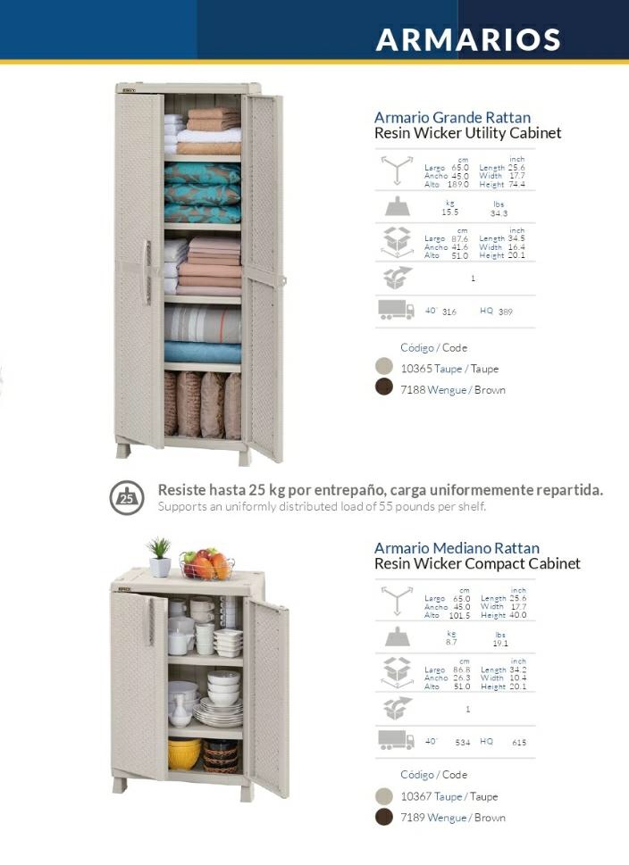 muebles y colchones - Armario tipo Despensa Rimax grande y pequeño 
Armario tipo Closet Rimax 
 4