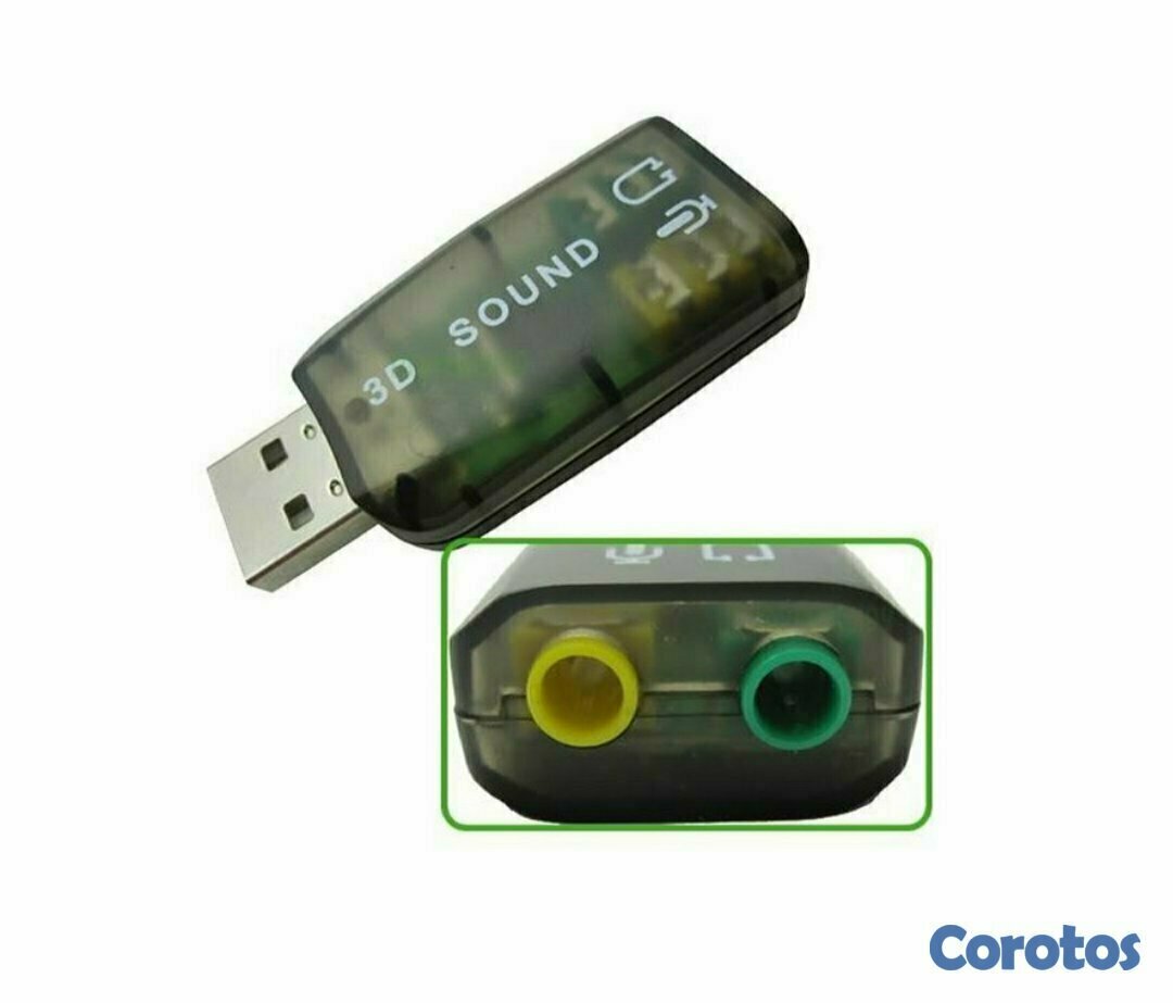 computadoras y laptops - ADAPTADOR DE SONIDO 5.1 AGILER, USB A 2 JACK 3.5"AUDIO PLUG (AGI-1130) 