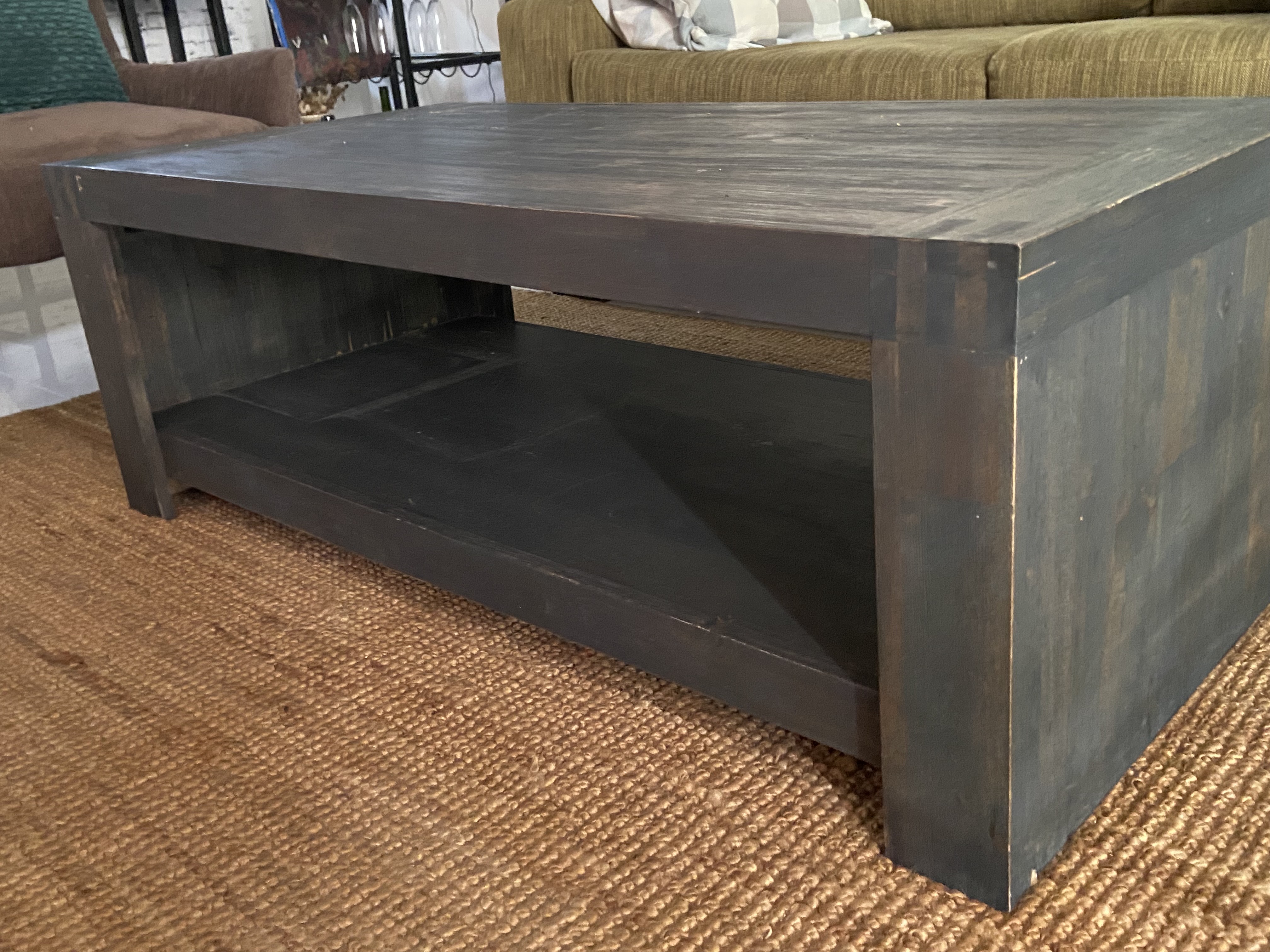muebles y colchones - mesa de centro de madera 1