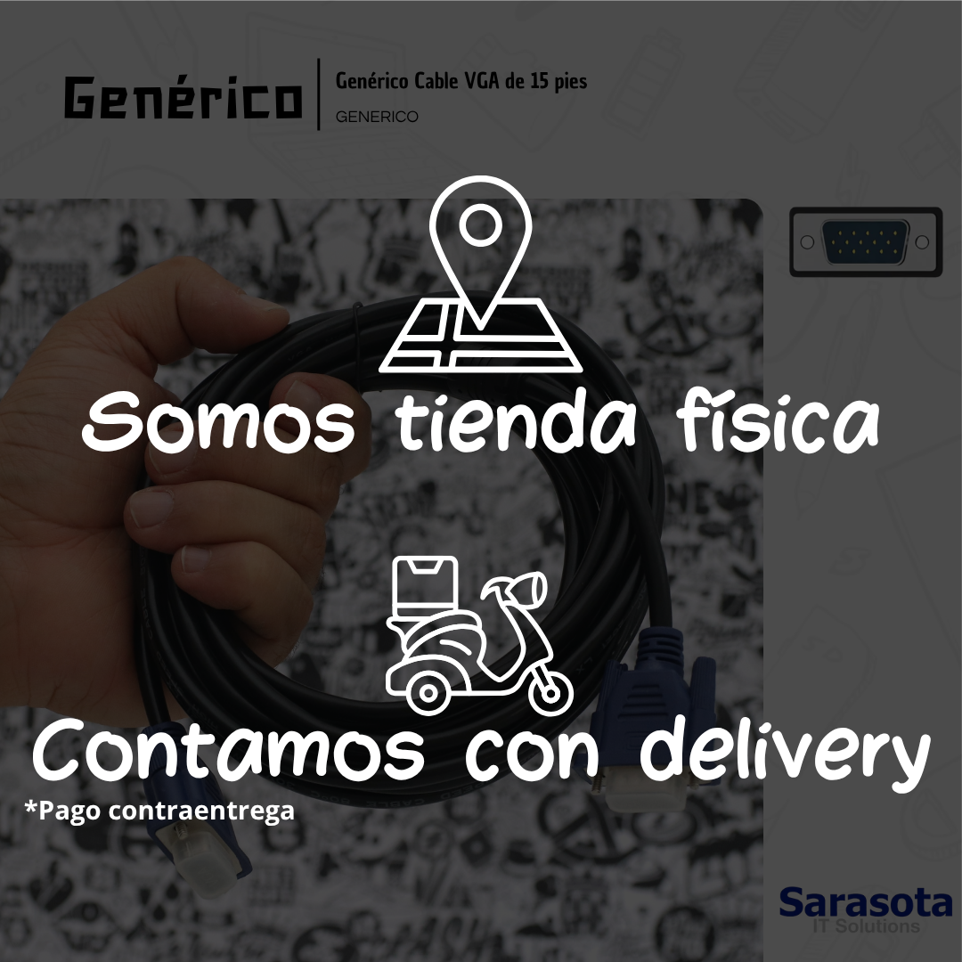 accesorios para electronica - Genérico Cable VGA de 15 pies 2