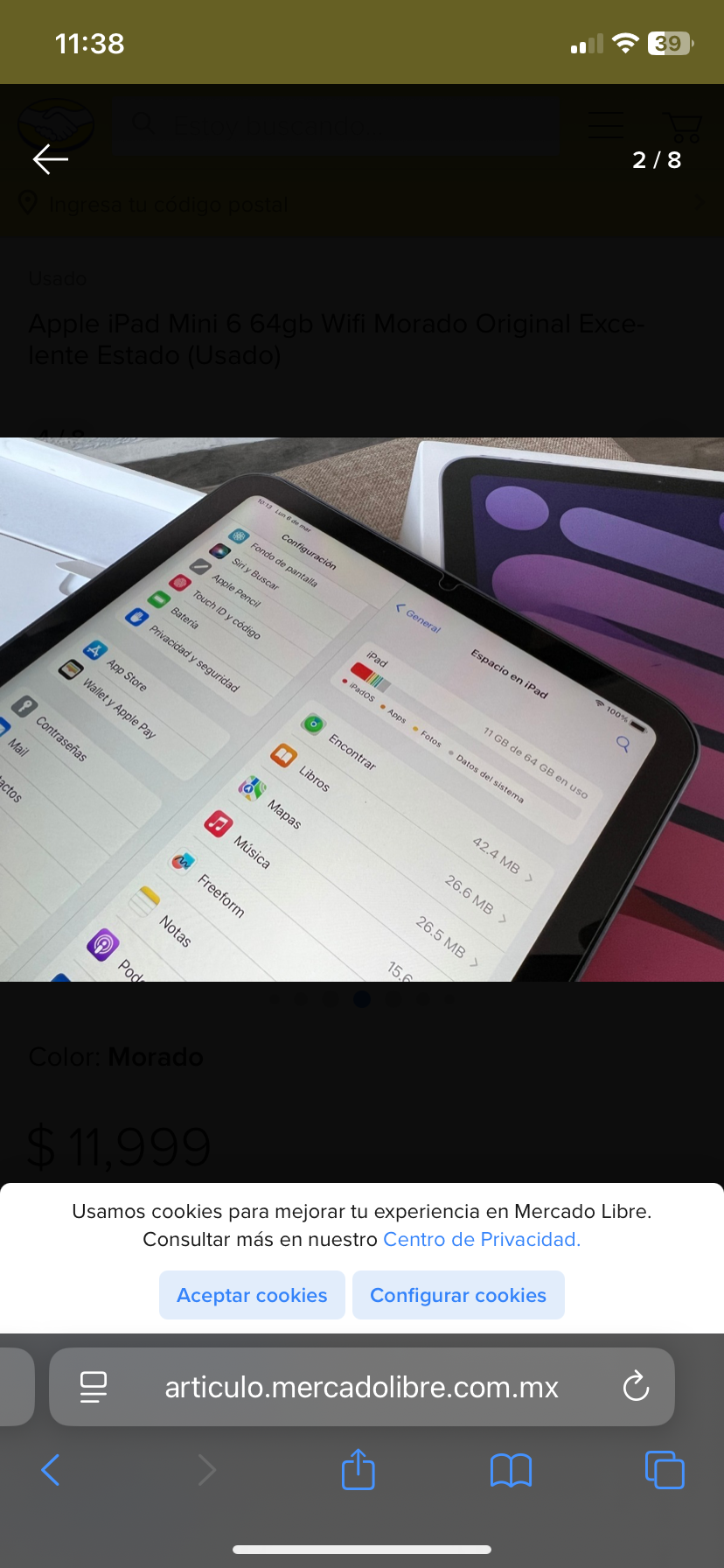 celulares y tabletas - Ipad Mini 6th Nuevo  2