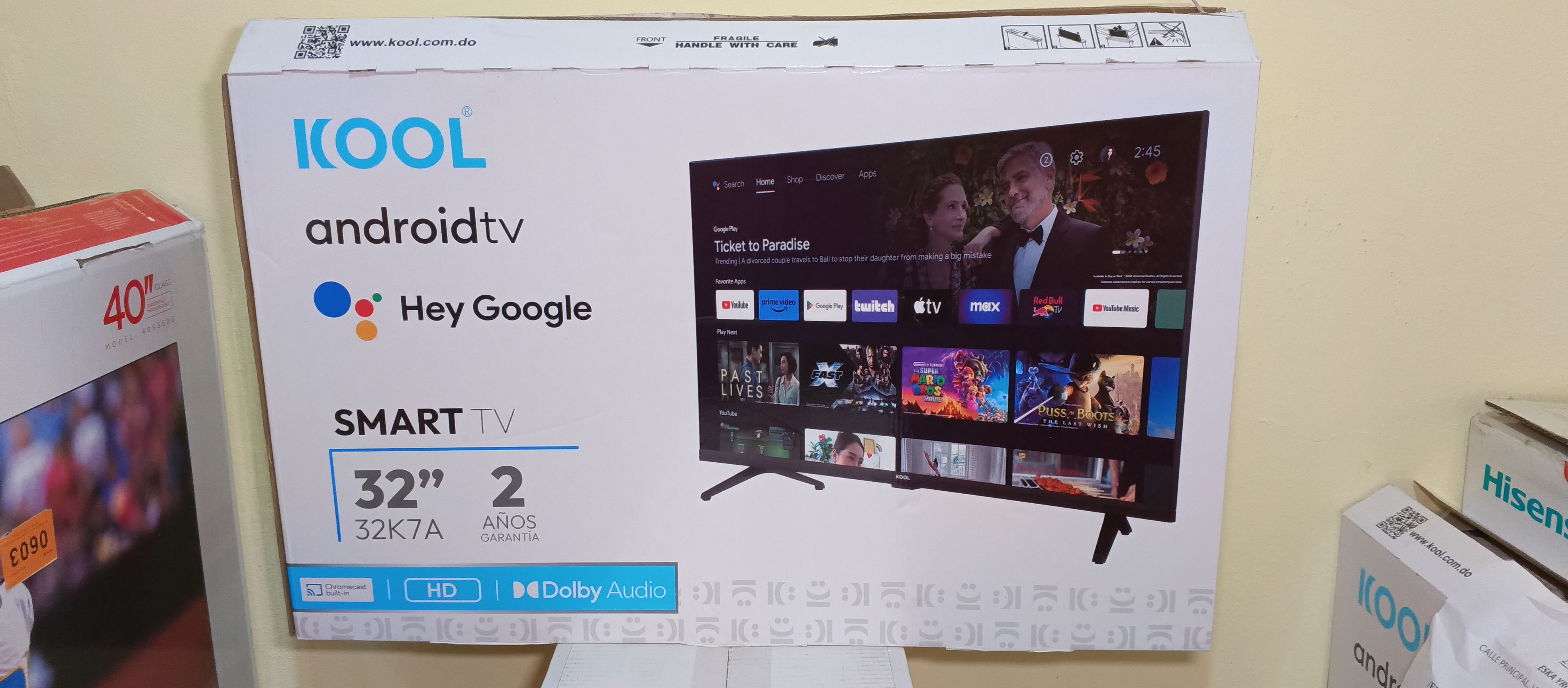 tv - Smart KOOL Android tv 32 pulgadas ultra HD sin bordes en la pantalla  5
