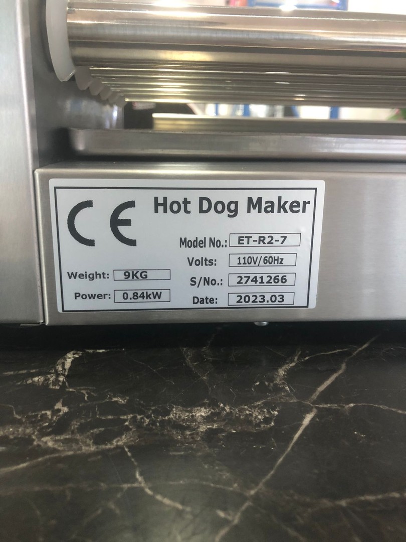 equipos profesionales - Maquina de hotdog Parrilla freidora de salchichas exhibidor BBQ rodillo caliente 8