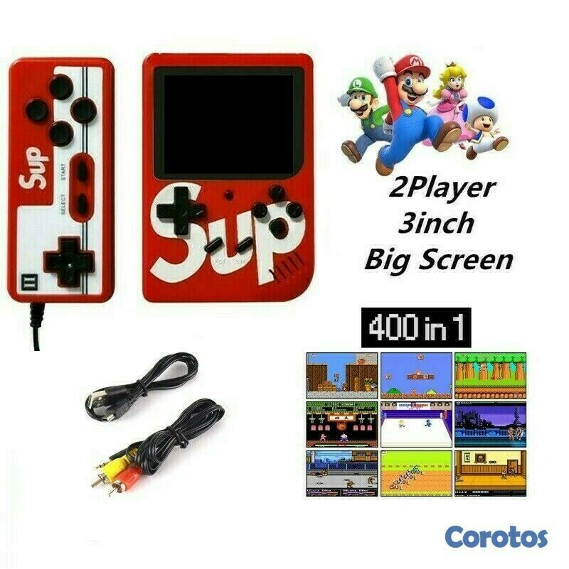 consolas y videojuegos - Mini consola con 400 juegos retros con control adicional 1
