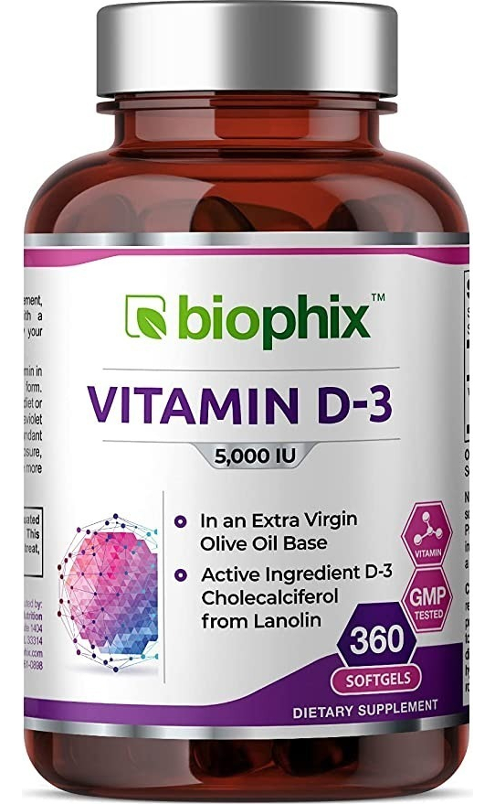 Salud y Equipamiento Médico - Vitamina D3 125 Mcg Biophix - Unidad