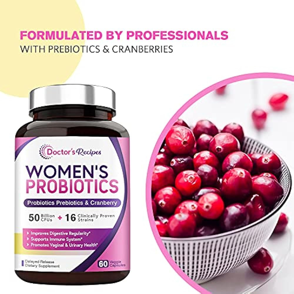 Salud y Equipamiento Médico - Doctor's Recipes Women?s Probiotic, 60 Caps 50 Billion Cfu 1 3