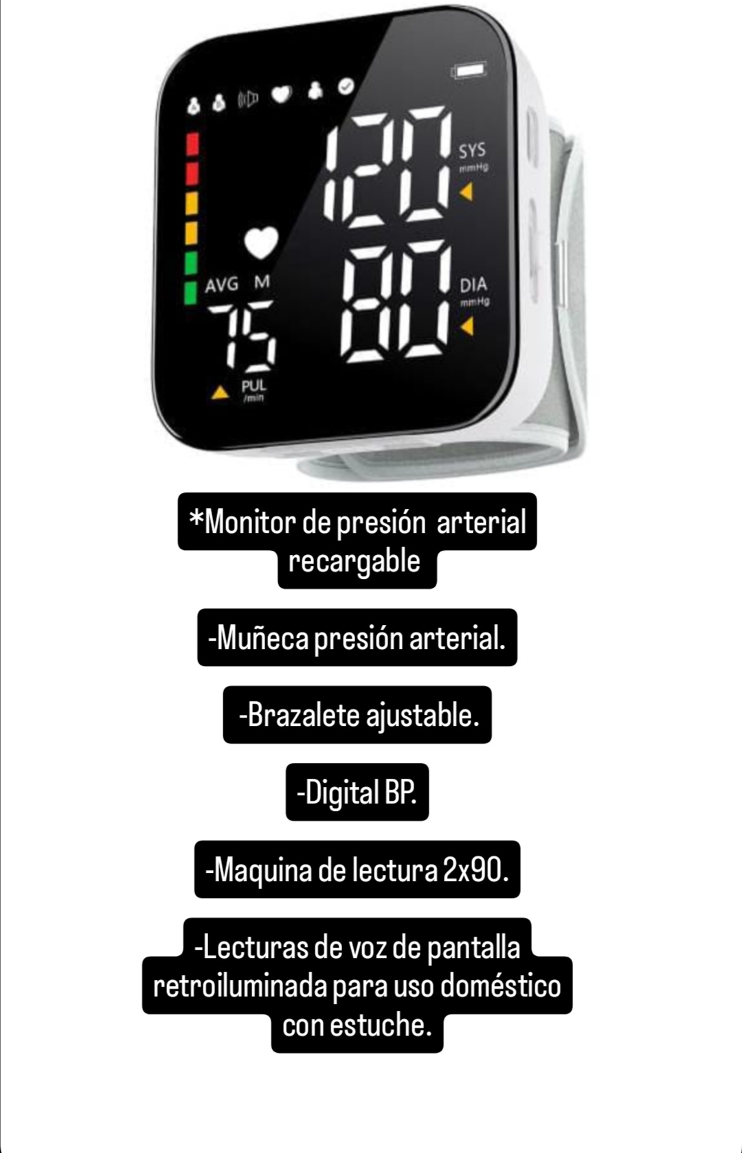 equipos profesionales - Monitor de presion y glucosa Digitales 3