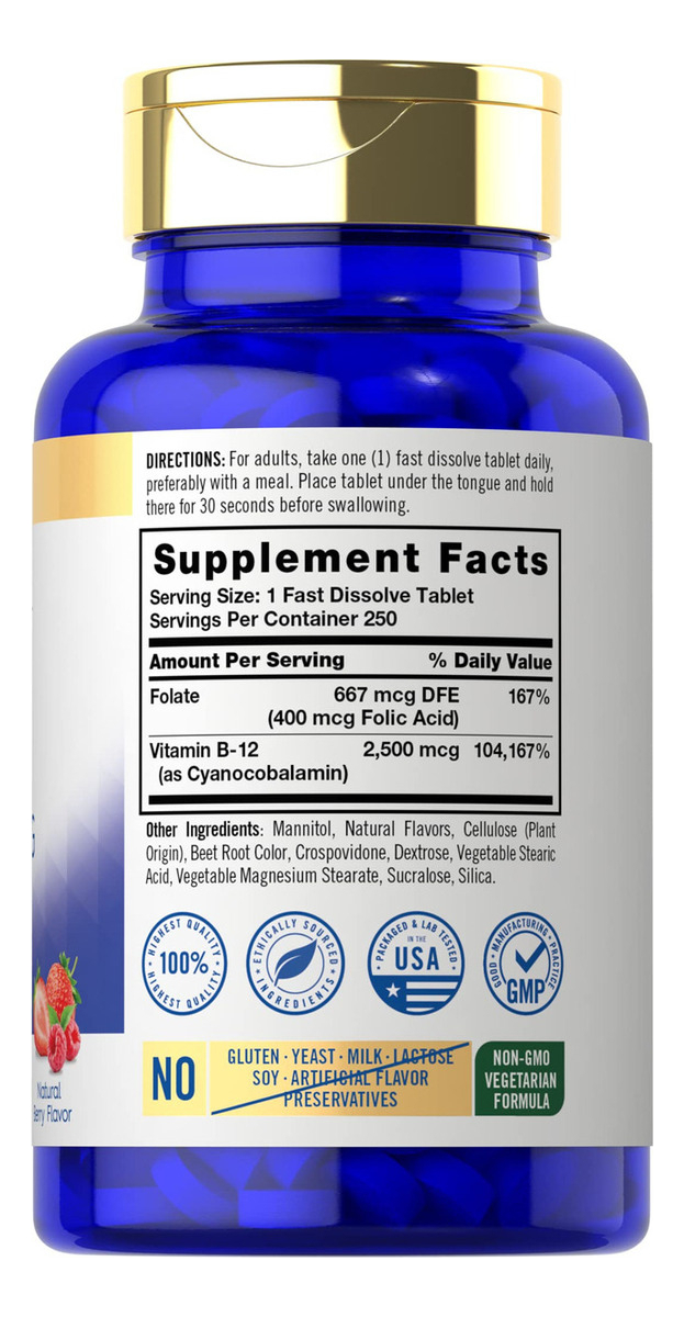 Salud y Equipamiento Médico - Vitamina B12 Sublingual 2500 Mcg-carlyle 1