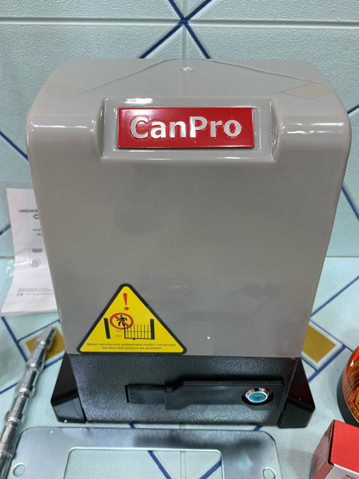 herramientas, jardines y exterior - motor para porton canpro (motor cobre)  5