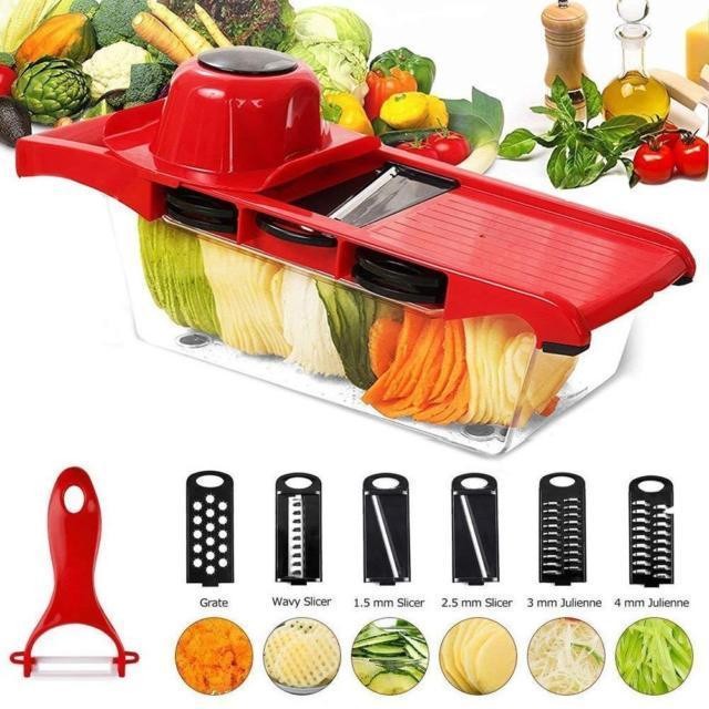 cocina - Rebanadora De Vegetales Verduras Cortadora Rebanar Guayo MANDOLINA picador
 2