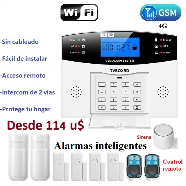 otros electronicos - Alarmas inteligentes sin usar cableado
