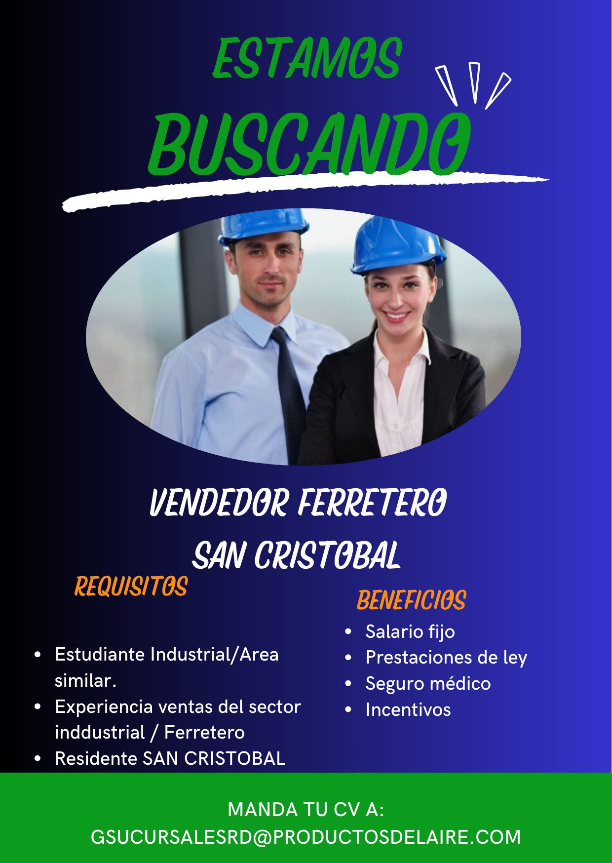 empleos disponibles - VENDEDOR FERRETERO 0