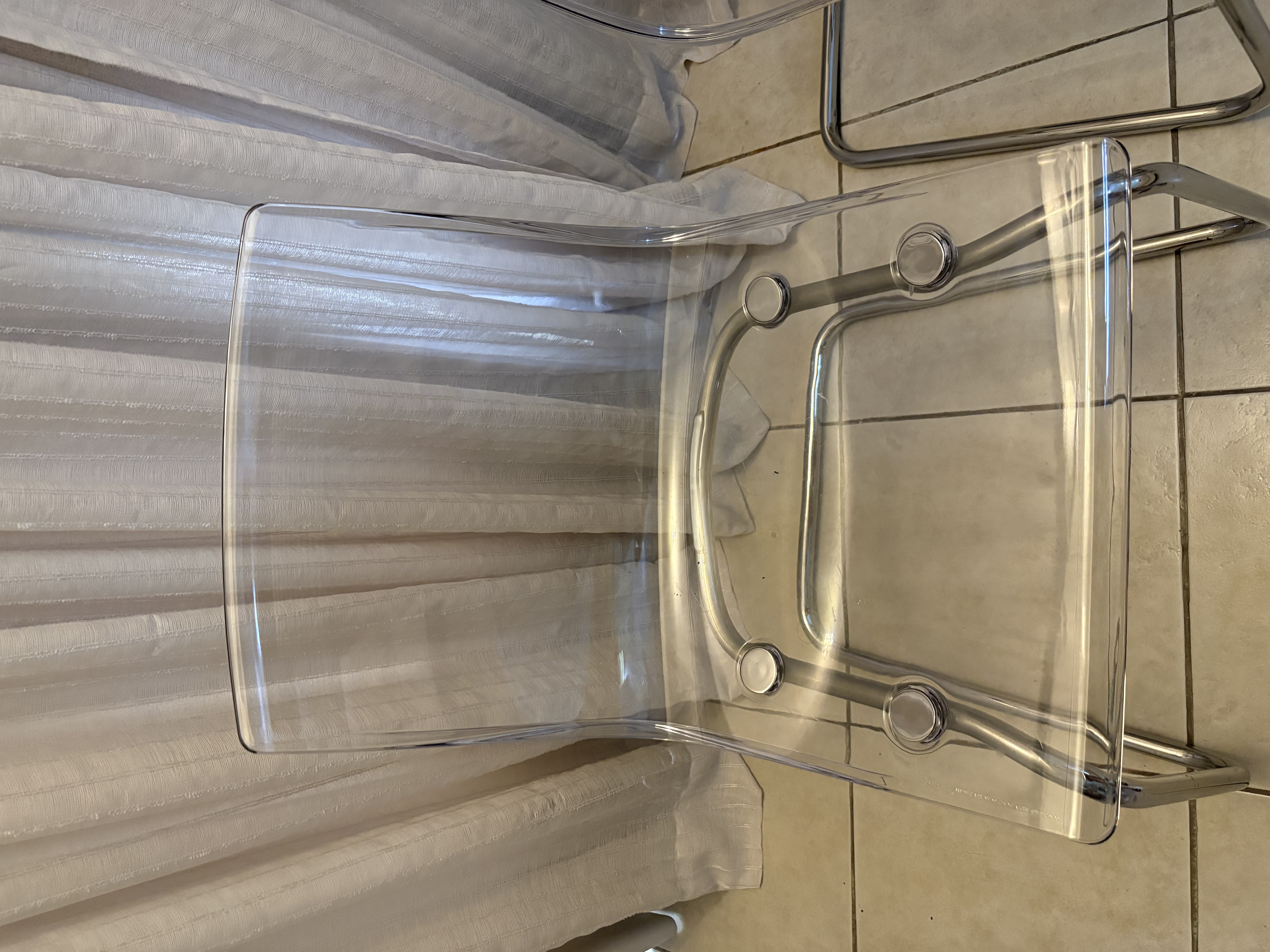 muebles y colchones - Silla transparente IKEA, modelo TOBIAS 2