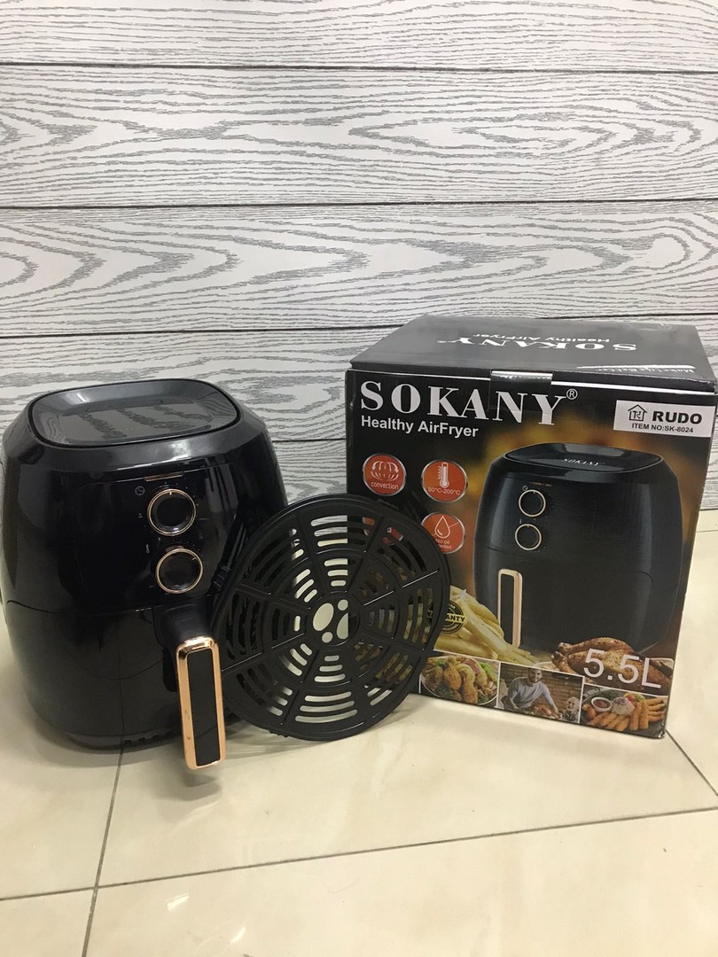 electrodomesticos - Freidora de Aire Air Fryer Sokany manual de 5.5 litros SK-8024, cocina saludable 3