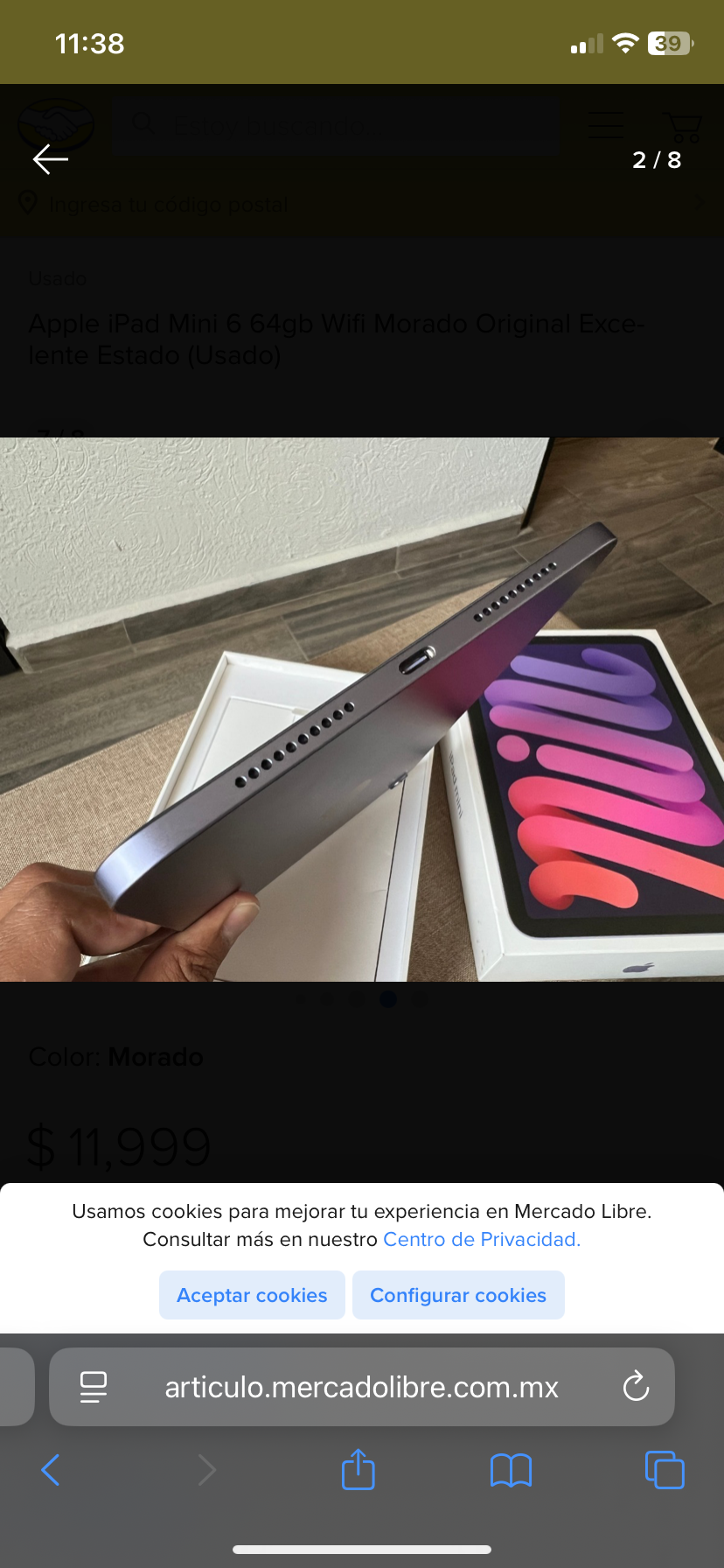 celulares y tabletas - Ipad Mini 6th Nuevo  3