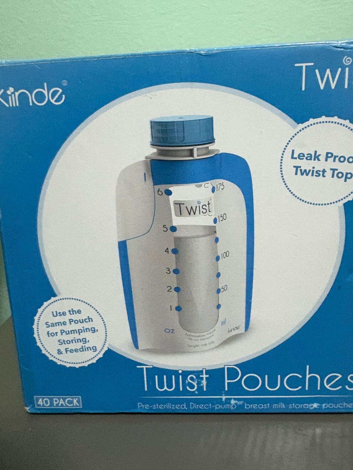 cuidado y nutricion - Bolsas Kiinde Twist 6 oz – 40 fundas nuevas  0