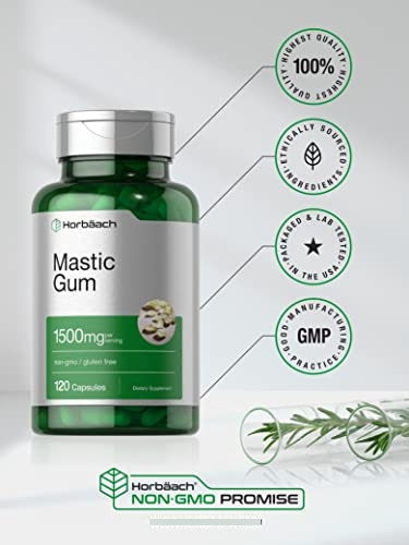 Salud y Equipamiento Médico - Mastic Gum 1500mg 100cap Horbaach 4