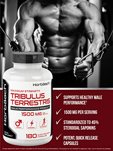 Salud y Equipamiento Médico - Tribulus Terrestris Para Hombres 1500 Mg 180cap Horbaach 4