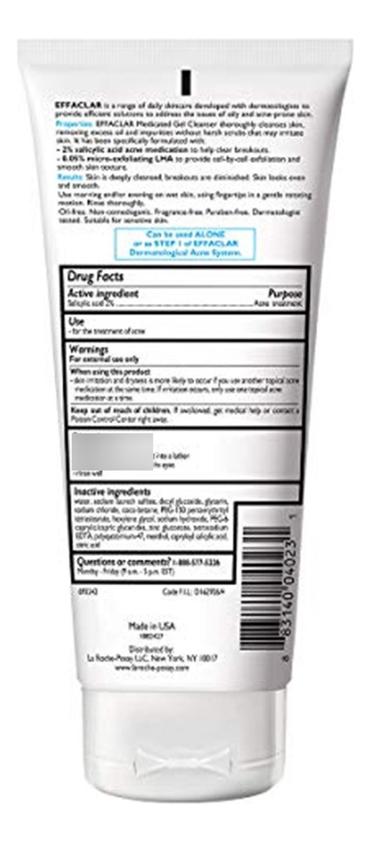 Salud y Equipamiento Médico - La Roche-posay Effaclar Gel Medicado Acne Lavado De Cara 1