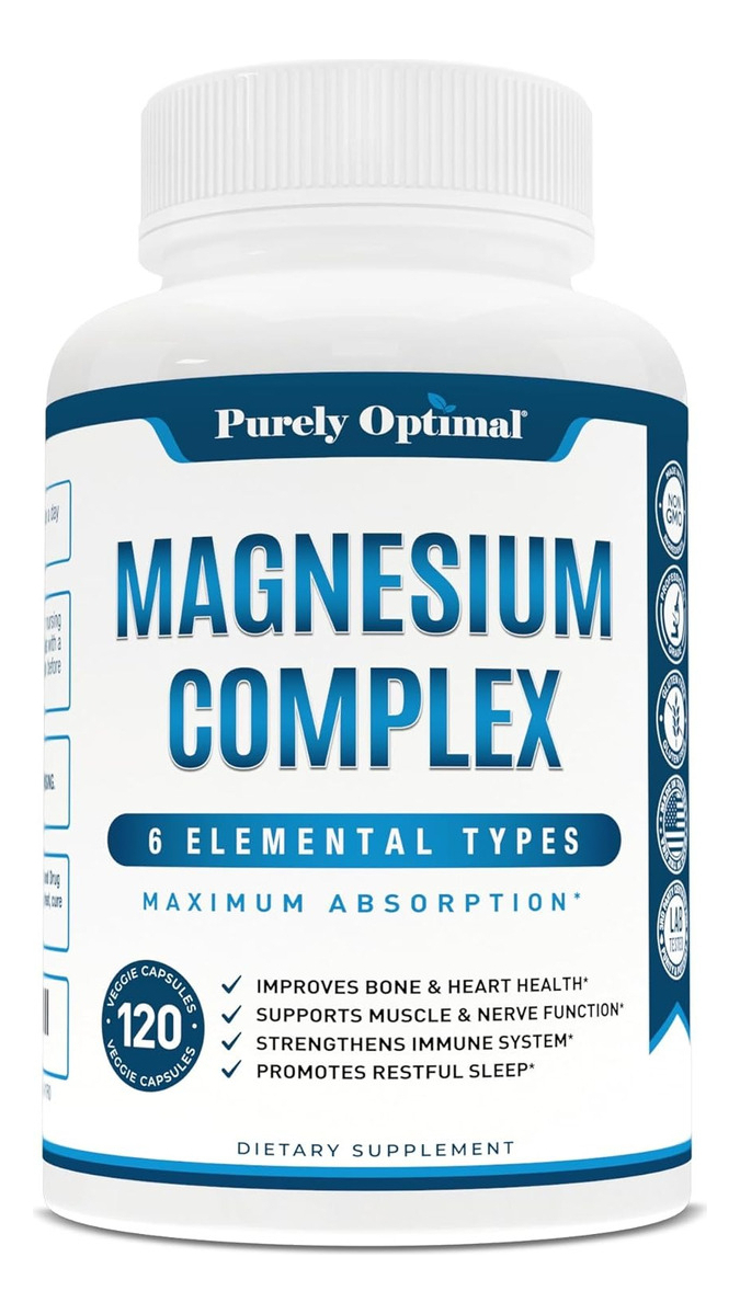 Salud y Equipamiento Médico - Magnesio Complex Citrato Malato Taurato Aspartato 120 Cap 0