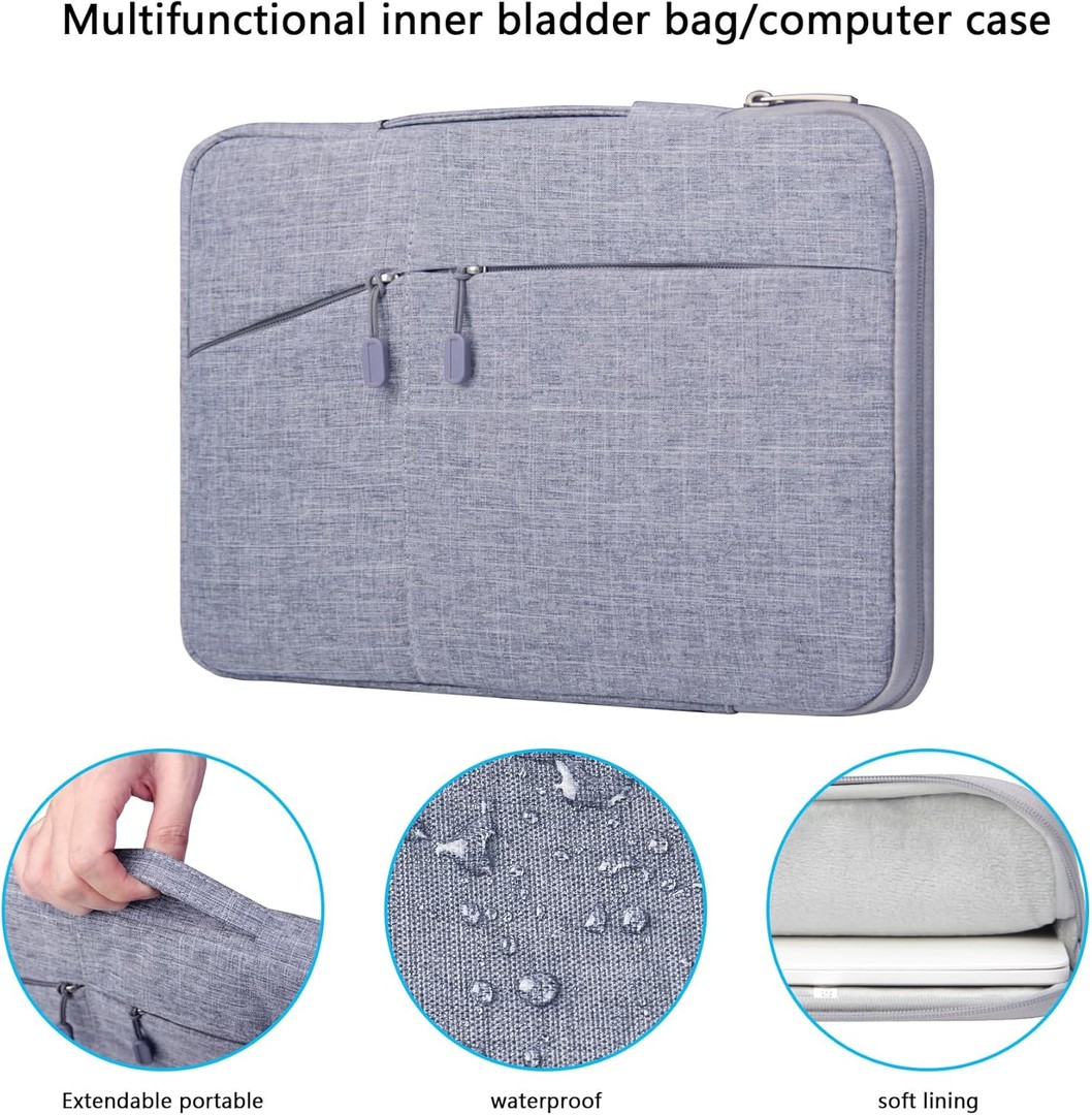 accesorios para electronica - Bolso con correa - Funda con asa - Estuche de transporte para laptop 15.6" 9