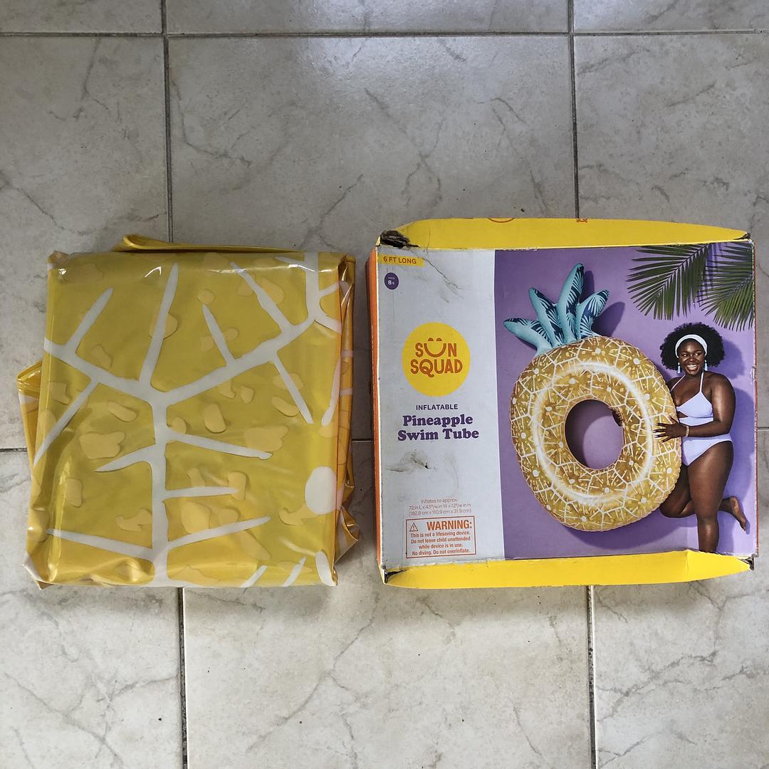 juguetes - Tubo en forma de Piña para nadar - Inflable - Nuevo - 6 Pies  2