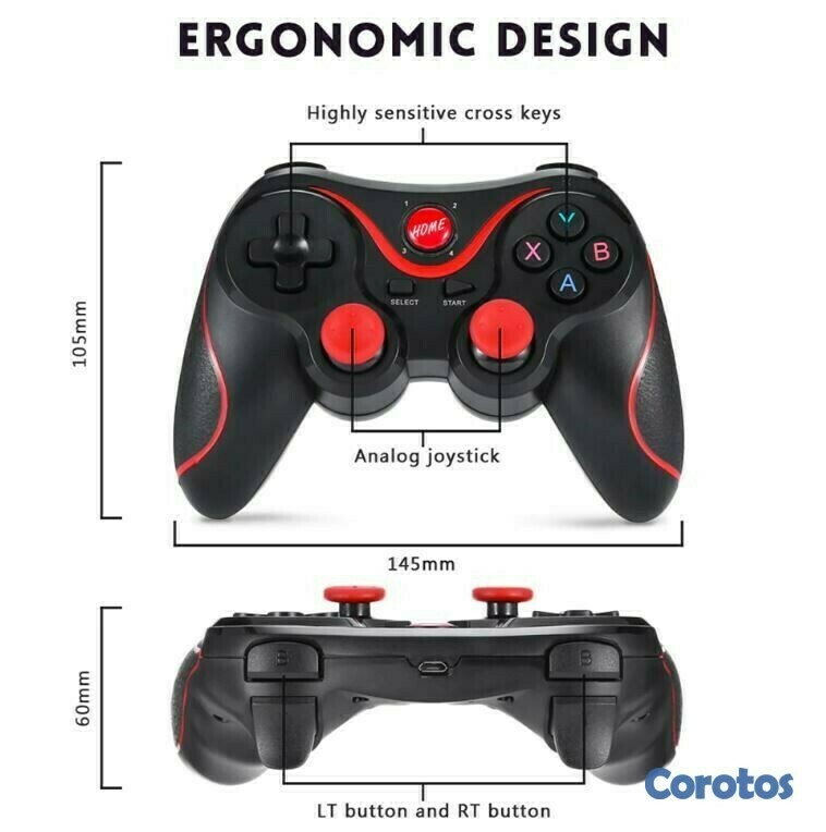 consolas y videojuegos - Gamepad bluetooth X3 para celular 5