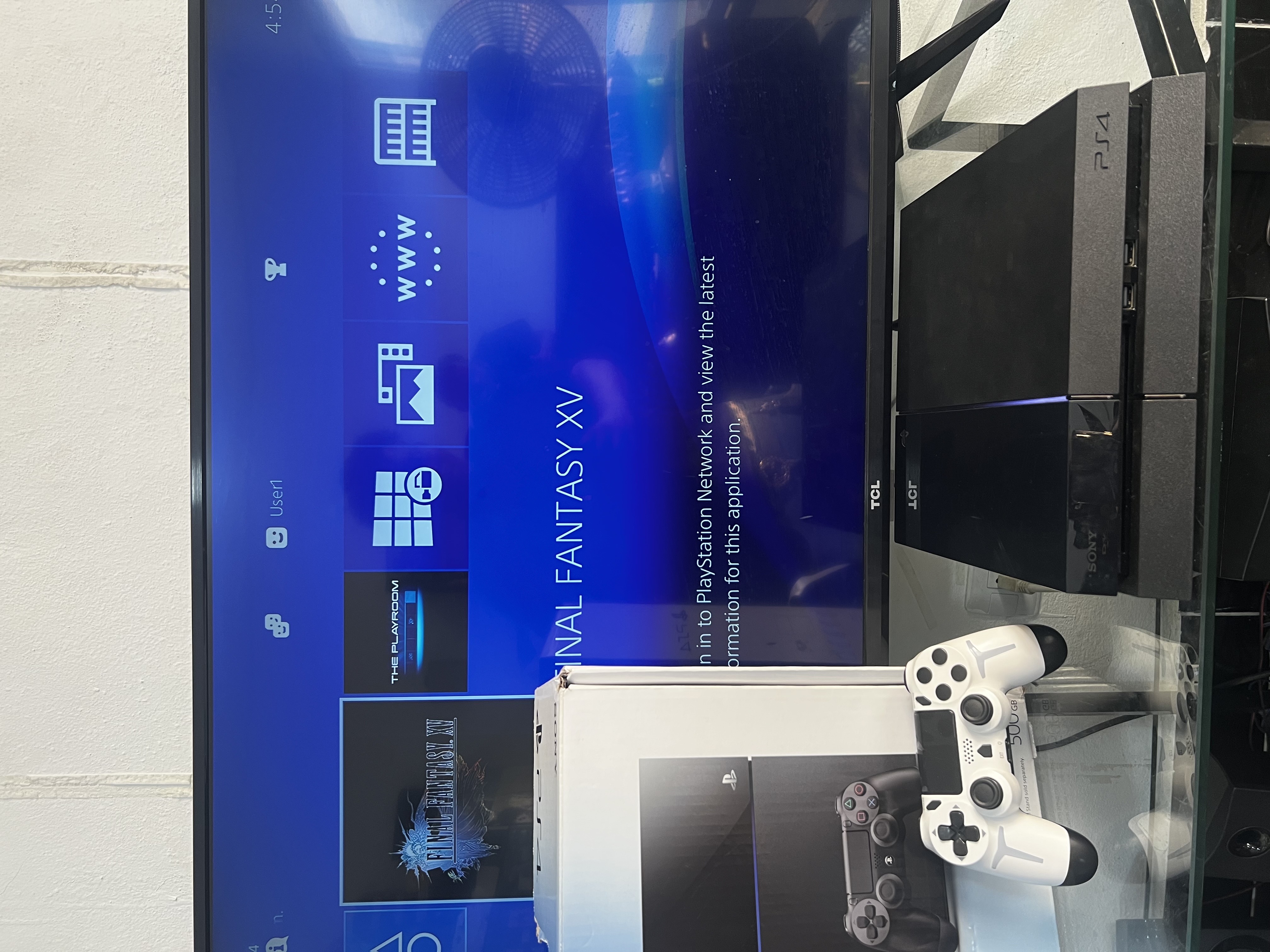 consolas y videojuegos - PlayStation 4 fat con su caja semi nuevo con garantía  2