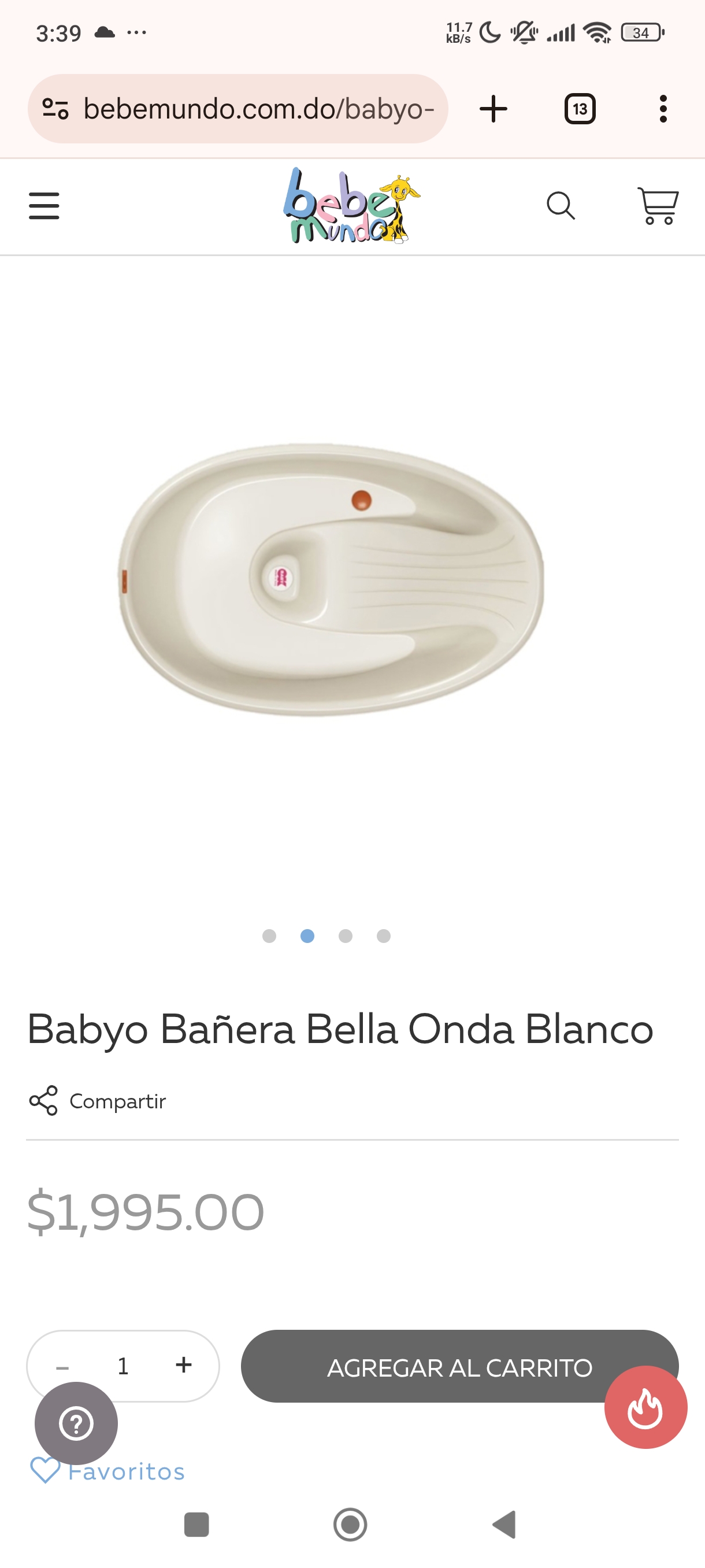 accesorios - Vendo Bañera para Bebe color Blanco con base. 4
