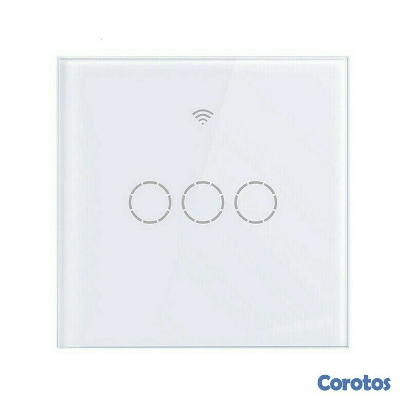 accesorios para electronica - Interruptor WIFI 3 conectores, contecta con Alexa y Google Home, no usa neutro
 1