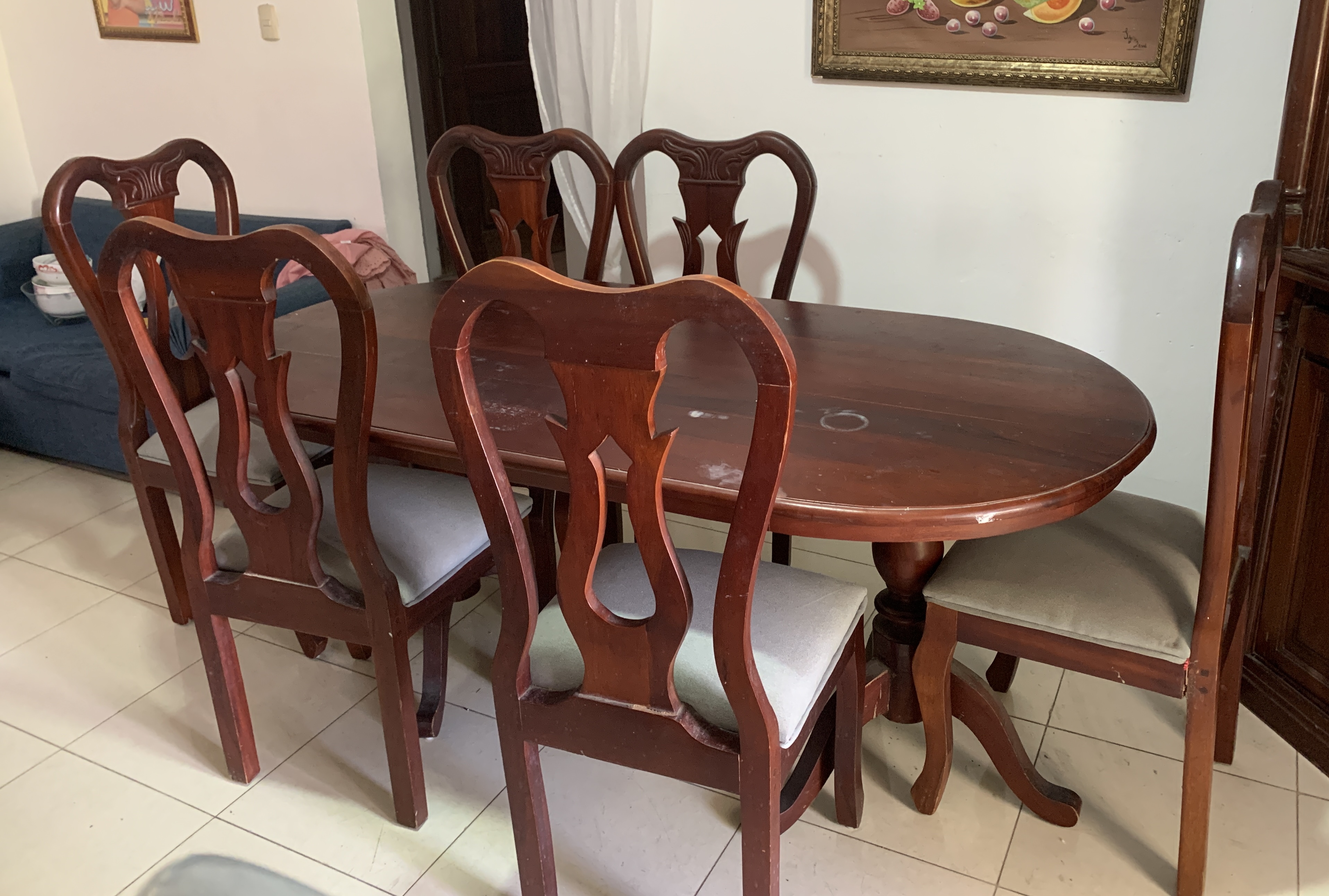 muebles y colchones - Vendo Juego de Comedor en caoba  5