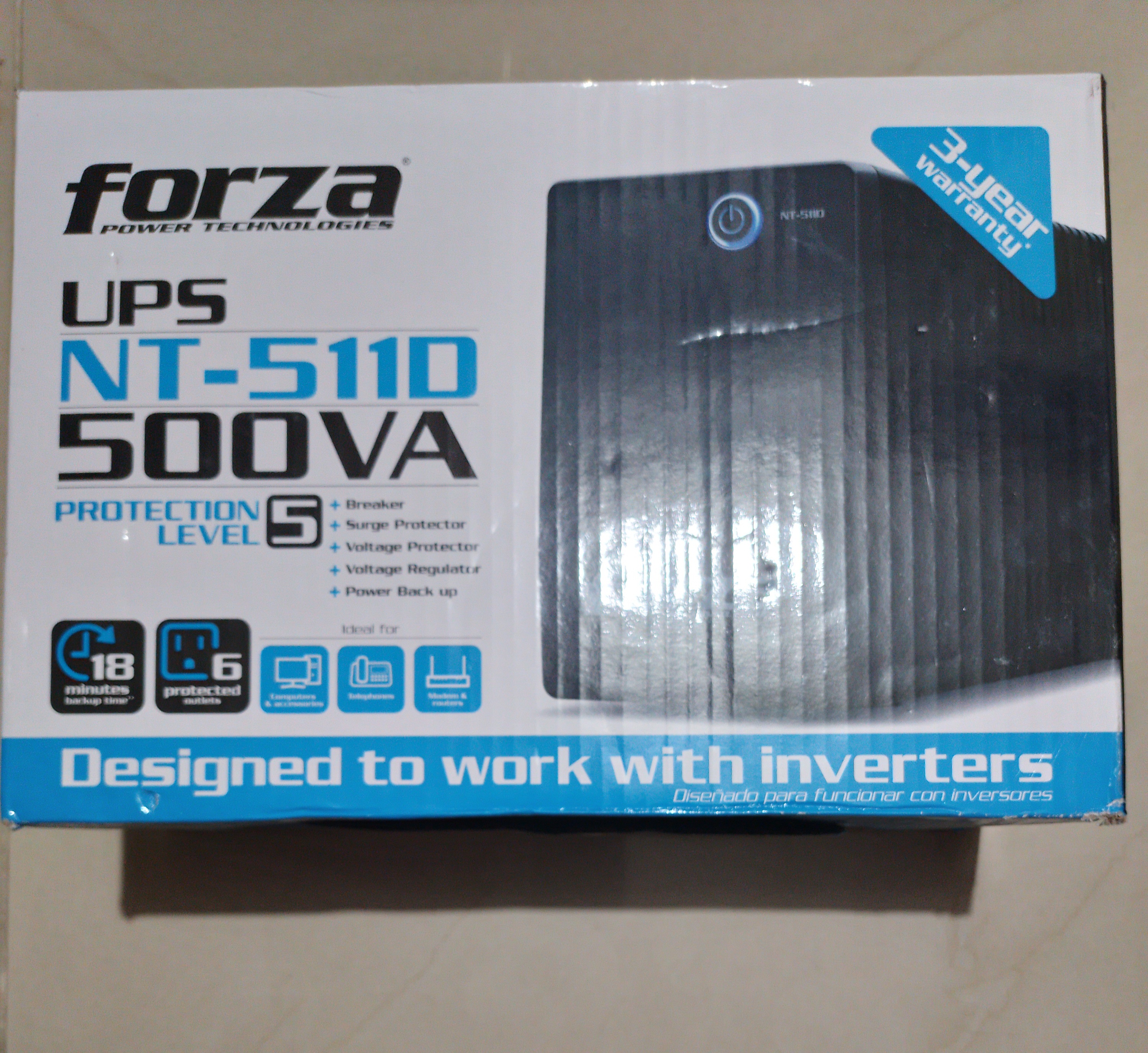 plantas e inversores - UPS Forza 4