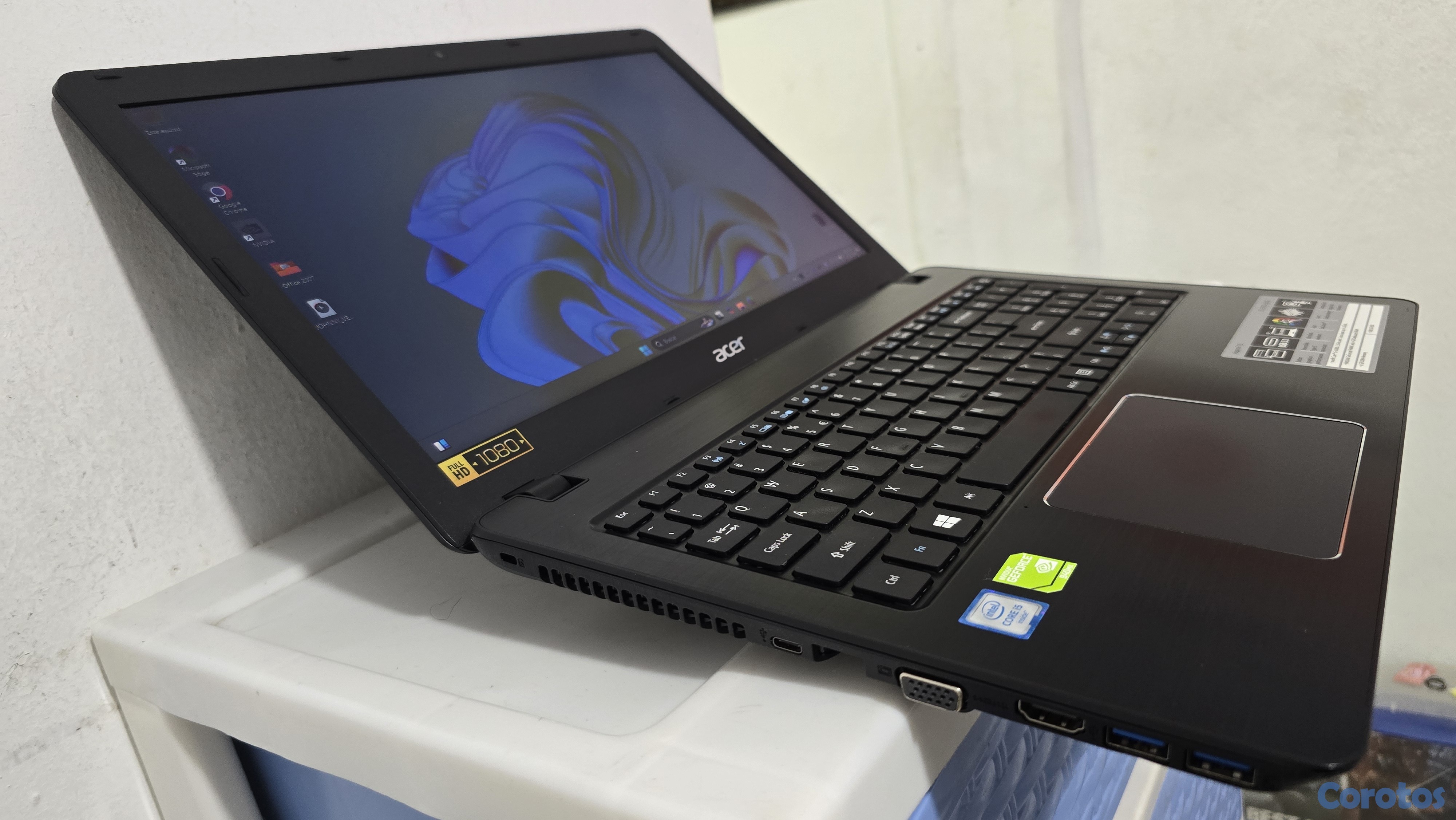 computadoras y laptops - laptop Acer Gamer 17 Pulg Core i5 2.8ghz Ram 16gb Disco 512gb Nvidea 940mx 4gb 2