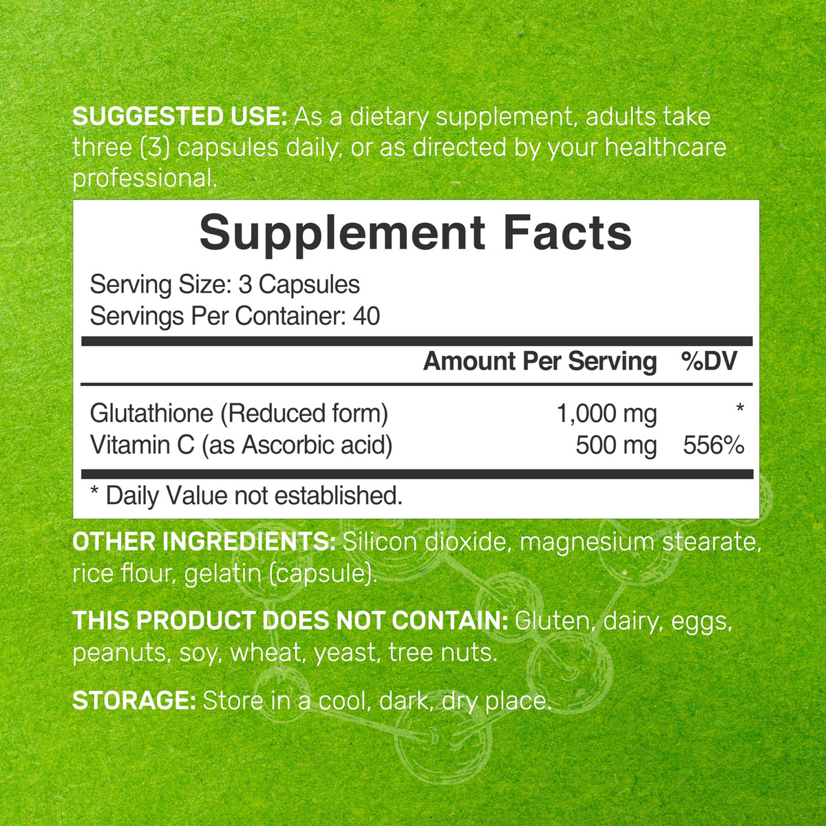 Salud y Equipamiento Médico - Glutation Reducido 1000mg 120u Deal Supplement 1