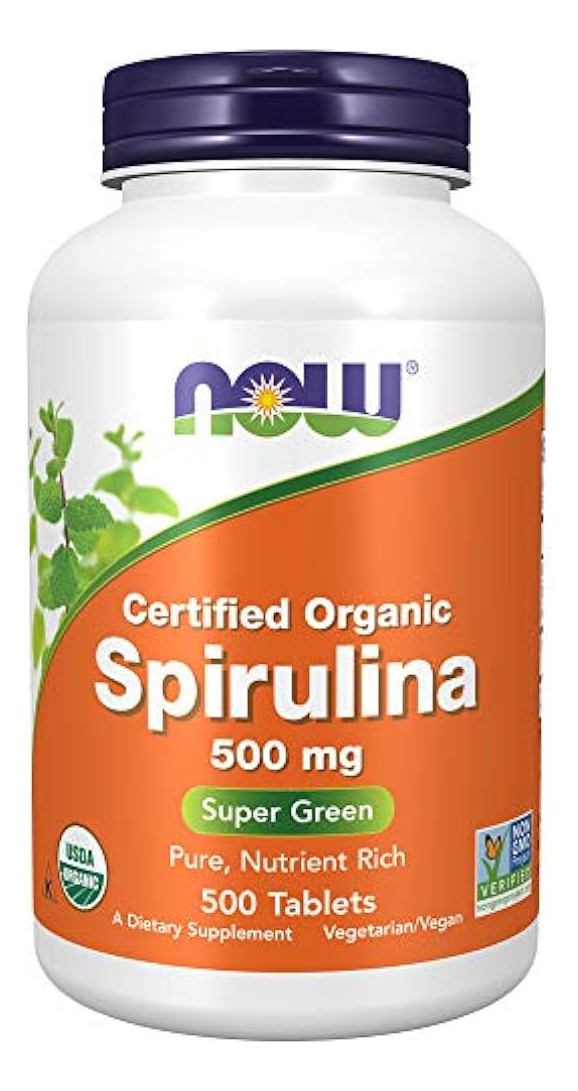 Salud y Equipamiento Médico - Now Alimentos Tabletas De Espirulina Organica, 500 0