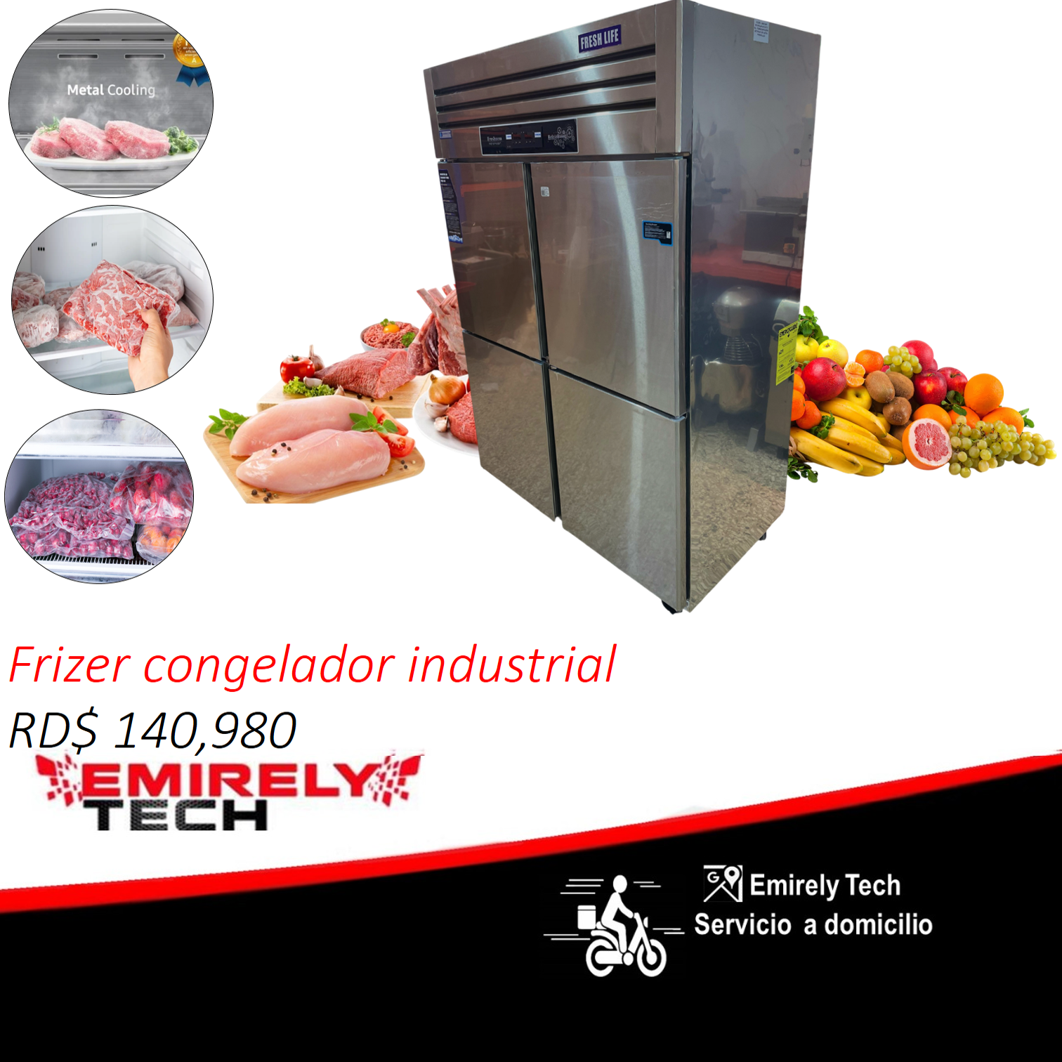 equipos profesionales - Freezer frizer congelador refrigerador comercial 0