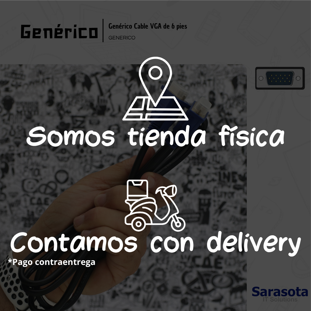 accesorios para electronica - Genérico Cable VGA de 6 pies 2