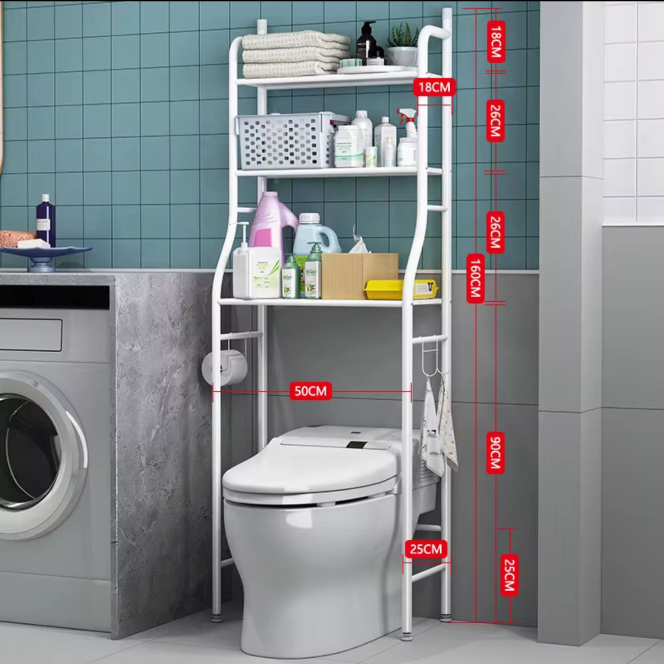 decoración y accesorios - Estante ovalado para inodoro  0