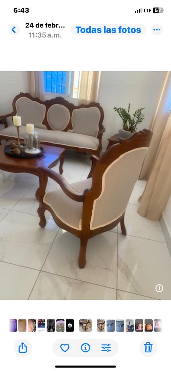 muebles y colchones - Juego de muebles cahoba como nuevo 0