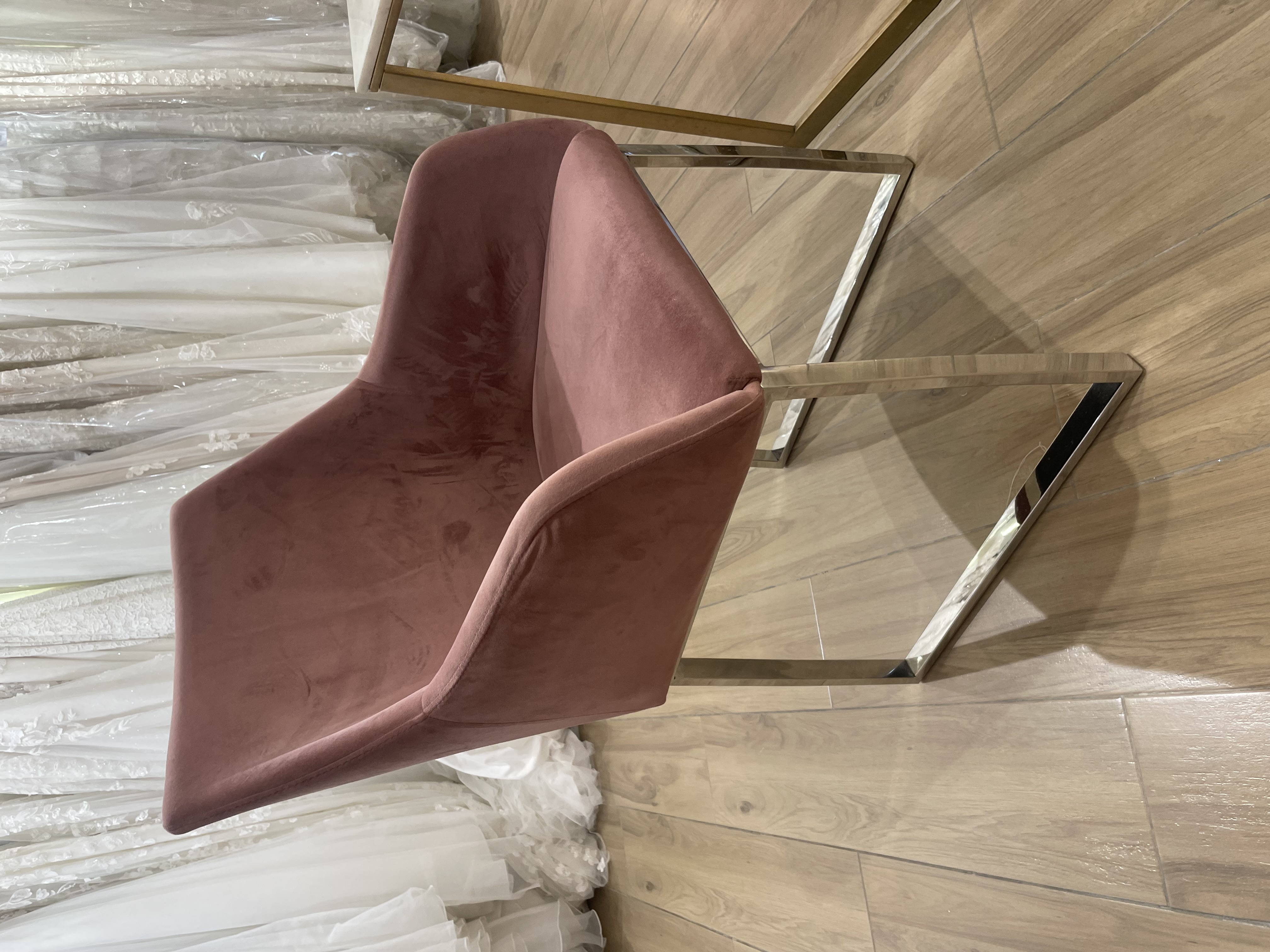 muebles y colchones - Hermosas butacas color rosa viejo 1
