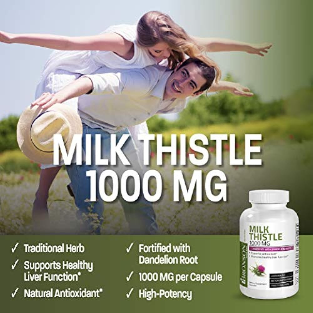 Salud y Equipamiento Médico - Milk Thistle 1000 Mg Silymarin Marianum & Dandelion Root 1