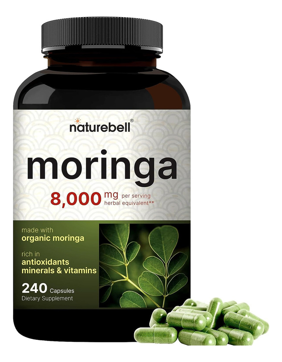 Salud y Equipamiento Médico - Capsulas De Moringa Organica De Maxima Potencia, 1000 Mg