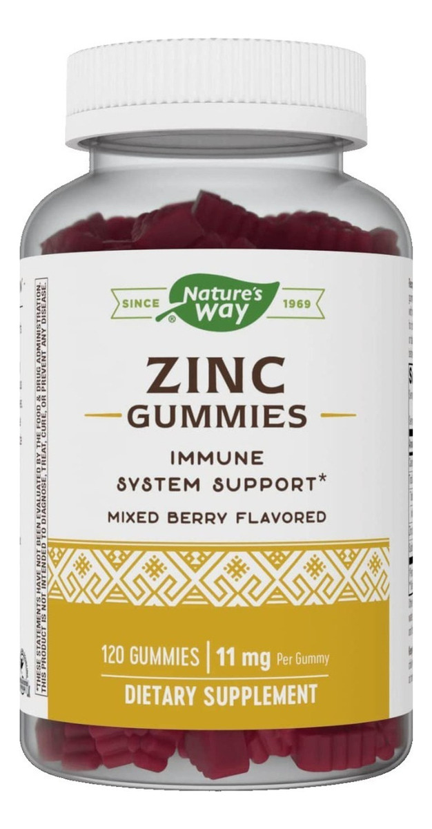 Salud y Equipamiento Médico - Zinc 120 Gum 22 Mg Nature's Way