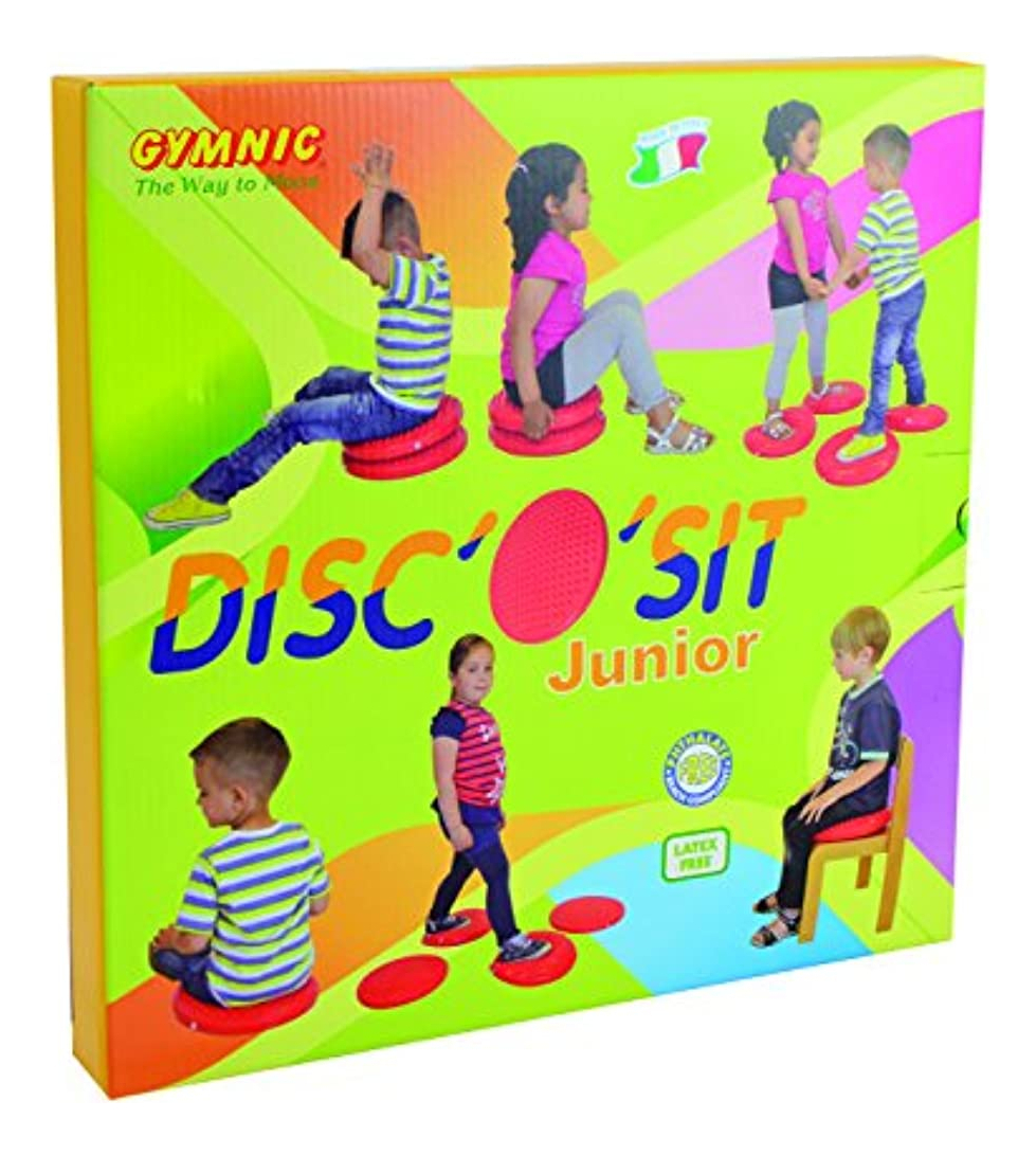 Salud y Equipamiento Médico - Gymnic Disc O Sit Jr Cojin Inflable Para Asiento Rojo 3