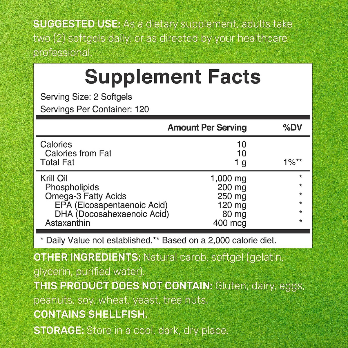 Salud y Equipamiento Médico - Aceite De Krill 1000mg Eagleshi - - Unidad A $1384 2