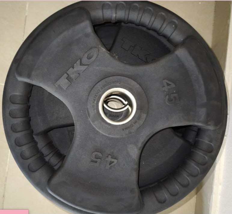 deportes - Par de pesas de hierro fund. 45 lbs (90 libras)