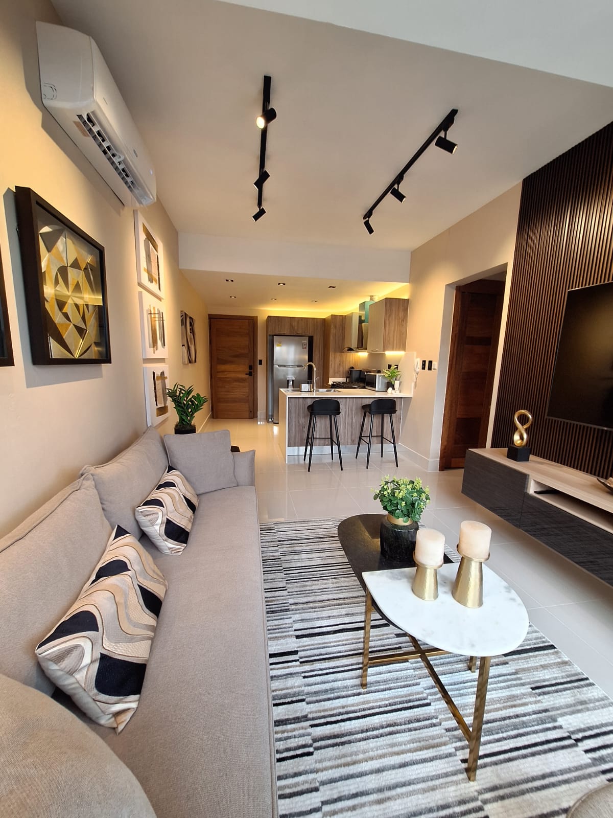 apartamentos - Rento apartamento amueblado minimalista con terraz