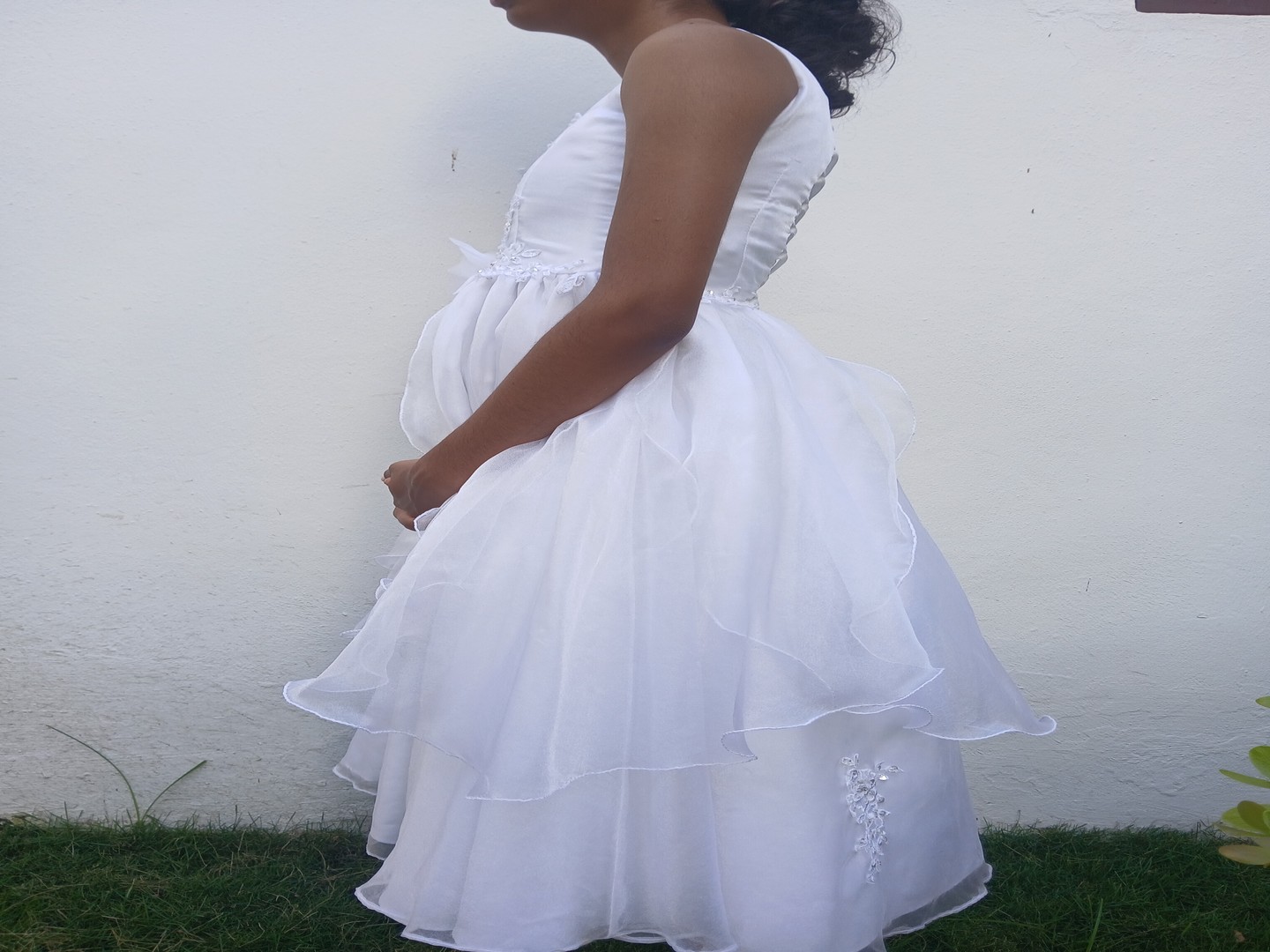 ropa para mujer - Vestido para niña blanco elegante 3