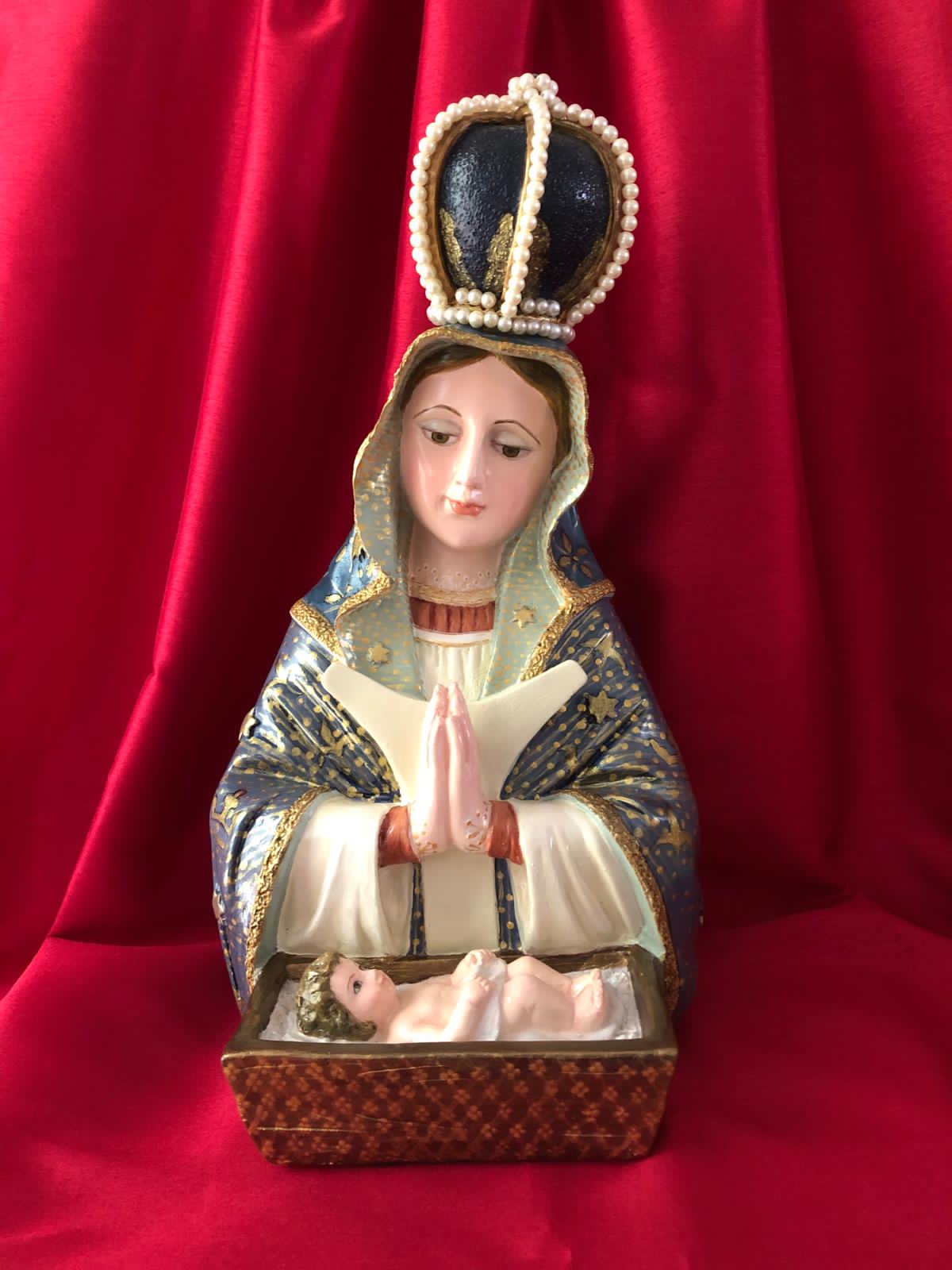 arte y antigüedades - Estatua Pintada a Mano Virgen de la Altagracia 0